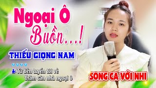 Karaoke Ngoại Ô Buồn  Song Ca Thiếu Giọng Nam  Hát Với Tuyết Nhi [upl. by Nairad]