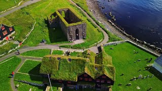 RoadTrip Faroe Islands  Streymoy  Kirkjubøur  Drone  20240811 [upl. by Akihsan]