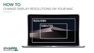 How To Change Display Resolutions on Your Mac [upl. by Irac]