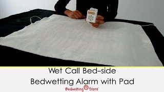 Bedwetting Store  Wet Call Bedside Bedwetting Alarm with Pad [upl. by Eirrod]