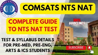 Complete Guide to COMSATS NTS NAT Test  Types Syllabus and Paper Division [upl. by Inami326]