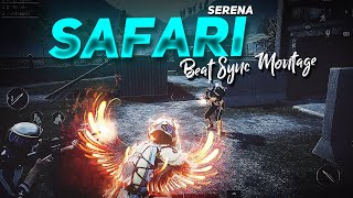 Serena  Safari Best Beat Sync Edit Pubg Mobile Montage  Road to 100k  69 JOKER [upl. by Elleron]