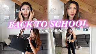 BACK TO SCHOOL vlog edition 🎀 skincare colazione makeup outfit etc  MelissaTani [upl. by Avat113]