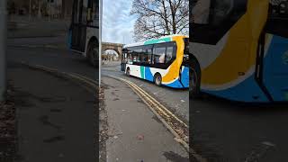 EV action in Kilmarnock with Stagecoach Yutong E12 73053 ADL E100 46009 and Volvo BZL 66010 [upl. by Moncear638]