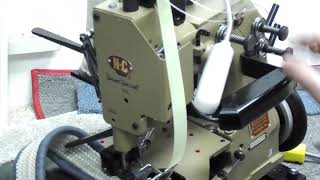 How to make tension adjustments on an NC Carpet Serger [upl. by Neleh383]