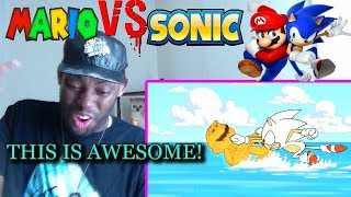 Mario VS Sonic Nintendo VS Sega  DEATH BATTLE REACTION [upl. by Yaeger]