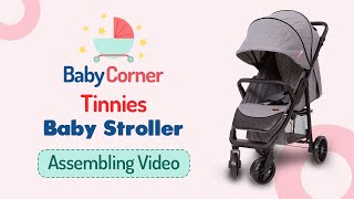 How to assemble tinnies baby stroller E06  Baby stroller  New Born Baby stroller [upl. by Ymmij748]