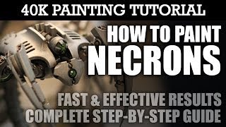 How to Paint NECRONS Painting Tutorial Use this technique for all Necron unitsvehicles  HD Video [upl. by Suhploda215]