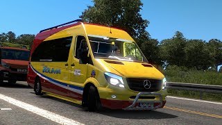 RAPIDO TOLIMA VAN MERCEDES BENZ RUMBO A IBAGUE  EURO TRUCK SIMULATOR 2  COLOMBIA [upl. by Yemar945]