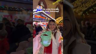 What I ate at the Christmas Market in Basel Switzerland [upl. by Enenaej]