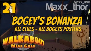 21  Walkabout Mini Golf VR  Bogeys Bonanza Foxhunt  HARD ALL CLUES  HP Reverb G2  SteamVR [upl. by Vandervelde]