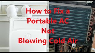 Fix a Portable AC Conditioner Hisense not blowing cold air Possible causes and fix portableac [upl. by Sdlonyer]