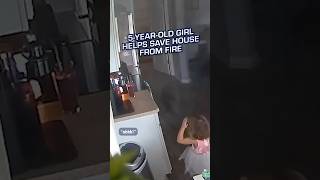 5YearOld Girl Helps Save House From Fire [upl. by Aerdnac]