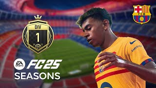 FC BARCELONA AT PEAK DIV1 GAMEPLAYEA FC 25  PS5 GAMEPLAY [upl. by Harias]