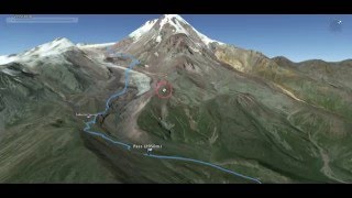 Trail to Mount Kazbek 5047m [upl. by Ahsinawt]