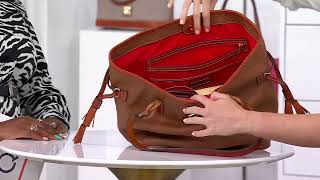 Dooney Bourke Pebble Leather Bailey Tote on QVC [upl. by Iggy]