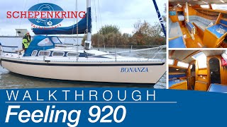 Feeling 920 for sale  Yacht Walkthrough   Schepenkring Lelystad  4K [upl. by Ahsienor]