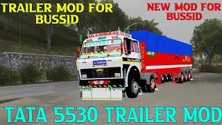 Trailer mod for bus simulator Indonesia Tata 5530 trailer mod bussid Tata truck mod bussid [upl. by Swinton117]