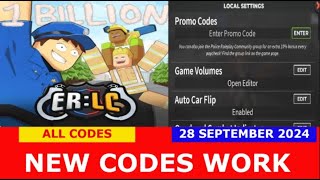 NEW CODES 1B UPDATE Emergency Response Liberty County ROBLOX  ALL CODES  SEPTEMBER 28 2024 [upl. by Vtarj384]