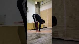 PADAHASTASANA  Dorsi Flexion and Eversion yoga yogaexercises yogaforbeginners shorts youtube [upl. by Boycie]