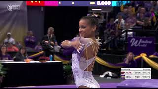 Haleigh Bryant Perfect 100 Floor LSU vs Arkansas 2224 [upl. by Auqinehs]