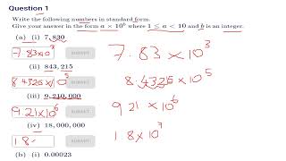 GCSE 91 MATHS STANDARD FORM IN JUST 186 SECONDS FOUNDATION TIER AND HIGHER TIER OCR AQA PEARSON [upl. by Sharos]