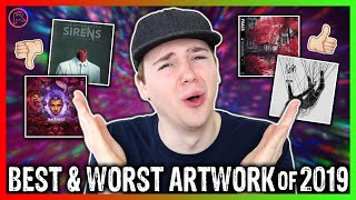 Top 10 WORST amp BEST Album Covers of 2019 [upl. by Yddeg408]