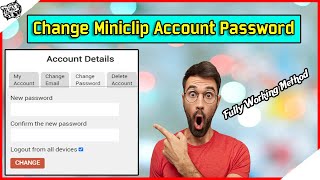 How To Change Miniclip Account Password  Latest Method  2023 [upl. by Idihc]