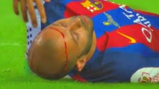 Javier Mascherano Horrific Head Injury [upl. by Leonor]