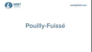 How to say it Pouilly Fuissé [upl. by Ahsilam215]