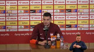 Jakub Moder i Dominik Marczuk na konferencji prasowej reprezentacji Polski [upl. by Emad]