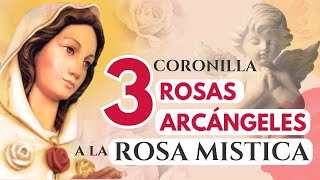 MILAGROSA coronilla de las 3 ROSAS Y 3 ARCÁNGELES a 🌹MARIA ROSA MISTICA 🌹 [upl. by Imehon857]