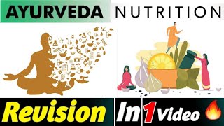 Ayurveda And Nutrition  Complete Syllabus in One Video  Most Important Most Expected Questions 🔥 [upl. by Arval]