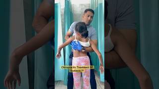 Scoliosis Chiropractic Treatment ☠️☠️Say Big No chiropractic chiro spine scoliosis india asmr [upl. by Hsirehc]