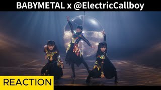 REACTION BABYMETAL x ElectricCallboy  RATATATA OFFICIAL VIDEO [upl. by Aihsyn]