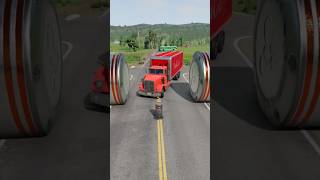 Tasti Cola vs Bollards beamngdrive automobile truck gaming india shortvideo  ZZ [upl. by Stefa]