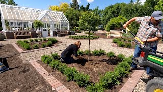 Planting the Parterre Garden amp the Pots Around the Hartley 🌳💜🙌  Garden Answer [upl. by Lindeberg]