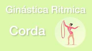 Ginastica rítmica montando uma coreografia com corda  Resultado da Enquete esportiva [upl. by Annuhsal471]