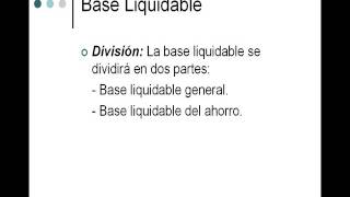 Lec007 Base Imponible y Base Liquidable IRPF umh1429sp 201516 [upl. by Nahoj903]