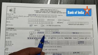 Bank of india account opening form fill up kren  Boi account opening form  How to fill boi Ac form [upl. by Tiga]