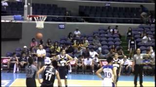 Ateneo vs Adamson UAAP 76 round 1 juniors basketball Thirdy Ravena reverse dunk [upl. by Eihtak173]