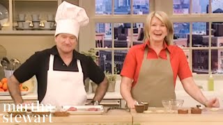 Robin Williams amp Martha Stewart Cant Stop Laughing While Cooking Tacos  Martha Stewart [upl. by Caines]