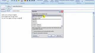 Outlook Rechtschreibung English Deutsch [upl. by Monah550]