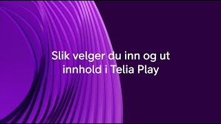 Slik velger du innhold i Telia Play [upl. by Jyoti]