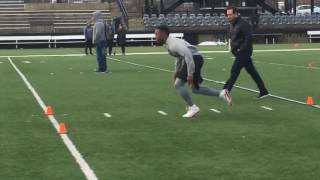 The NFL scouts Duquesnes Pro Day [upl. by Olia]