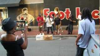 New Orleans best Street Band must see Music in the Streets May2012 [upl. by Yim231]