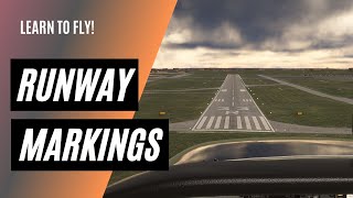 Runway Markings Explained From the Air  Private Pilot Ground School [upl. by Shrier]