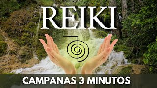 Powerful Reiki Music Bells Every 3 Minutes  Healing Body Mind Emotions [upl. by Barboza]