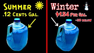 HOW TO MAKE Summer Windshield Washer Fluid 12 Cents Gal Winter Fluid 154 Per Gal for 30 Below [upl. by Yeneffit]