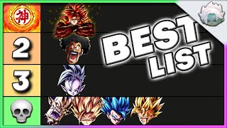 Objectively BEST TOP 10 Tier List August  Dragon Ball Legends [upl. by Roque483]